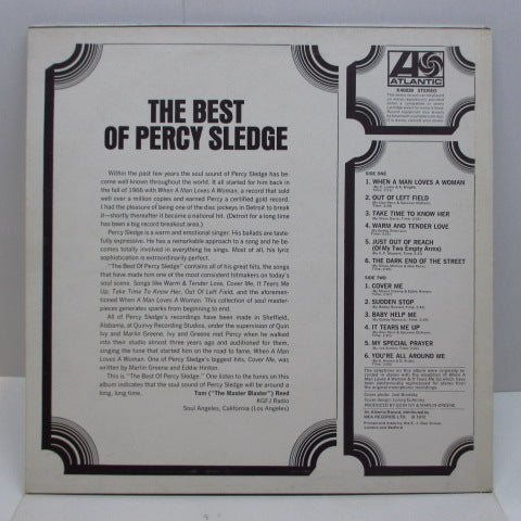 PERCY SLEDGE (パーシー・スレッジ) - The Best Of Percy Sledge (UK 70's Reissue/CS)