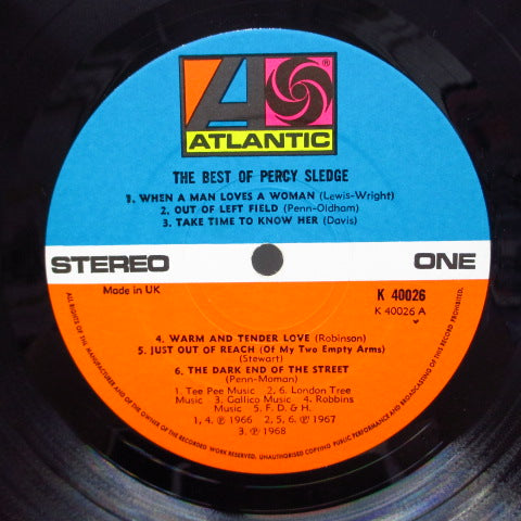 PERCY SLEDGE (パーシー・スレッジ) - The Best Of Percy Sledge (UK 70's Reissue/CS)