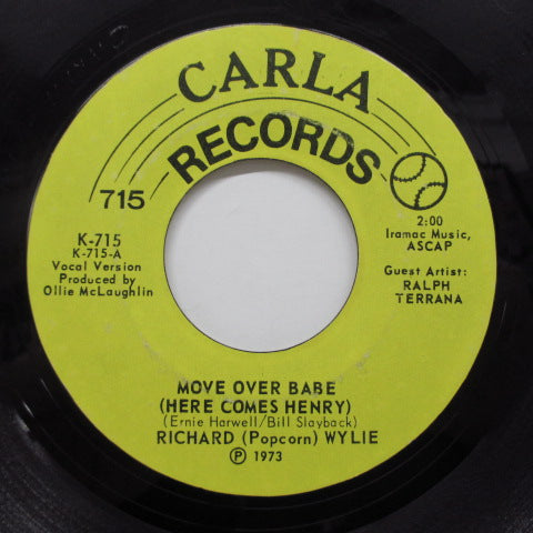 RICHARD "POPCORN" WYLIE (POPCORN WYLIE) - Move Over Babe (Here Comes Henry)