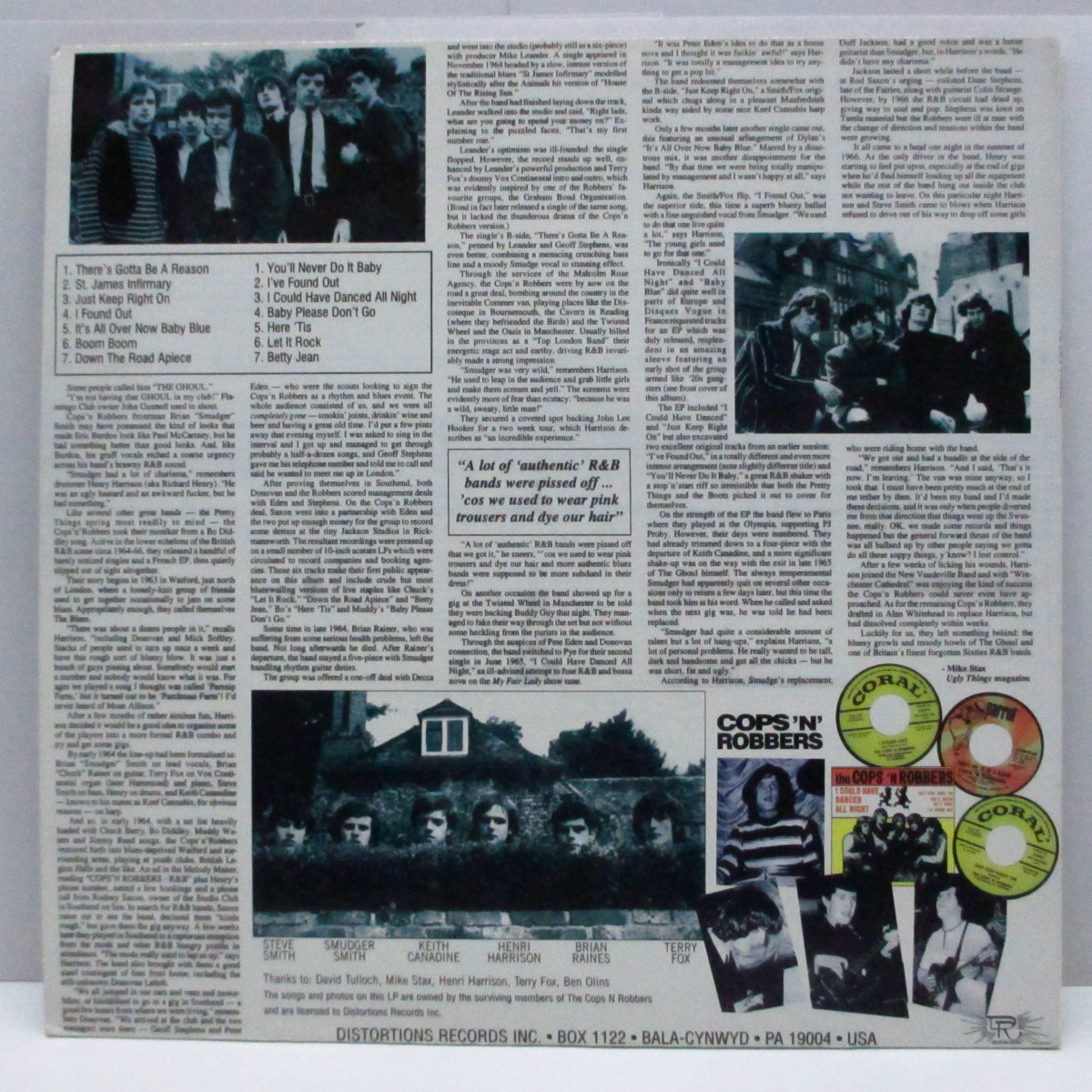 COPS 'N ROBBERS, THE (ザ・コップス & ロバーズ) - S.T. (US Reissue LP)