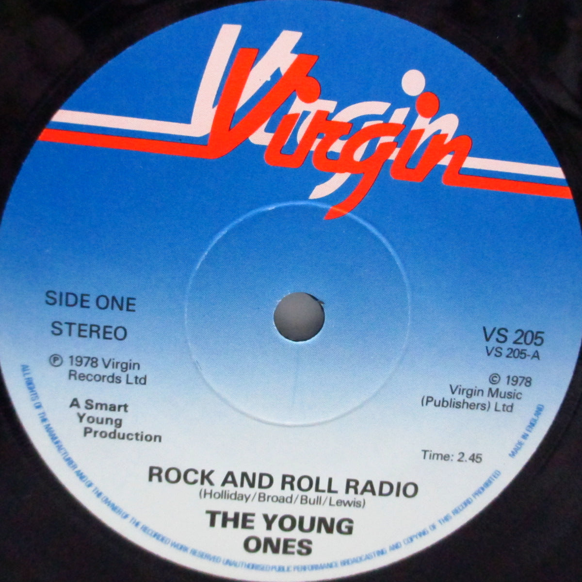 YOUNG ONES, THE (ザ ・ヤング・ワンズ) - Rock 'N' Roll Radio (UK オリジナル 7"+表面コーティングジャケ)