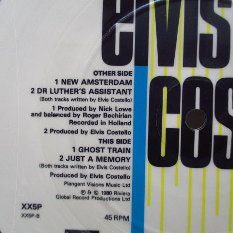 ELVIS COSTELLO (エルヴィス・コステロ) - New Amsterdam +3 (UK Ltd.Picture 7"/Black Rim)