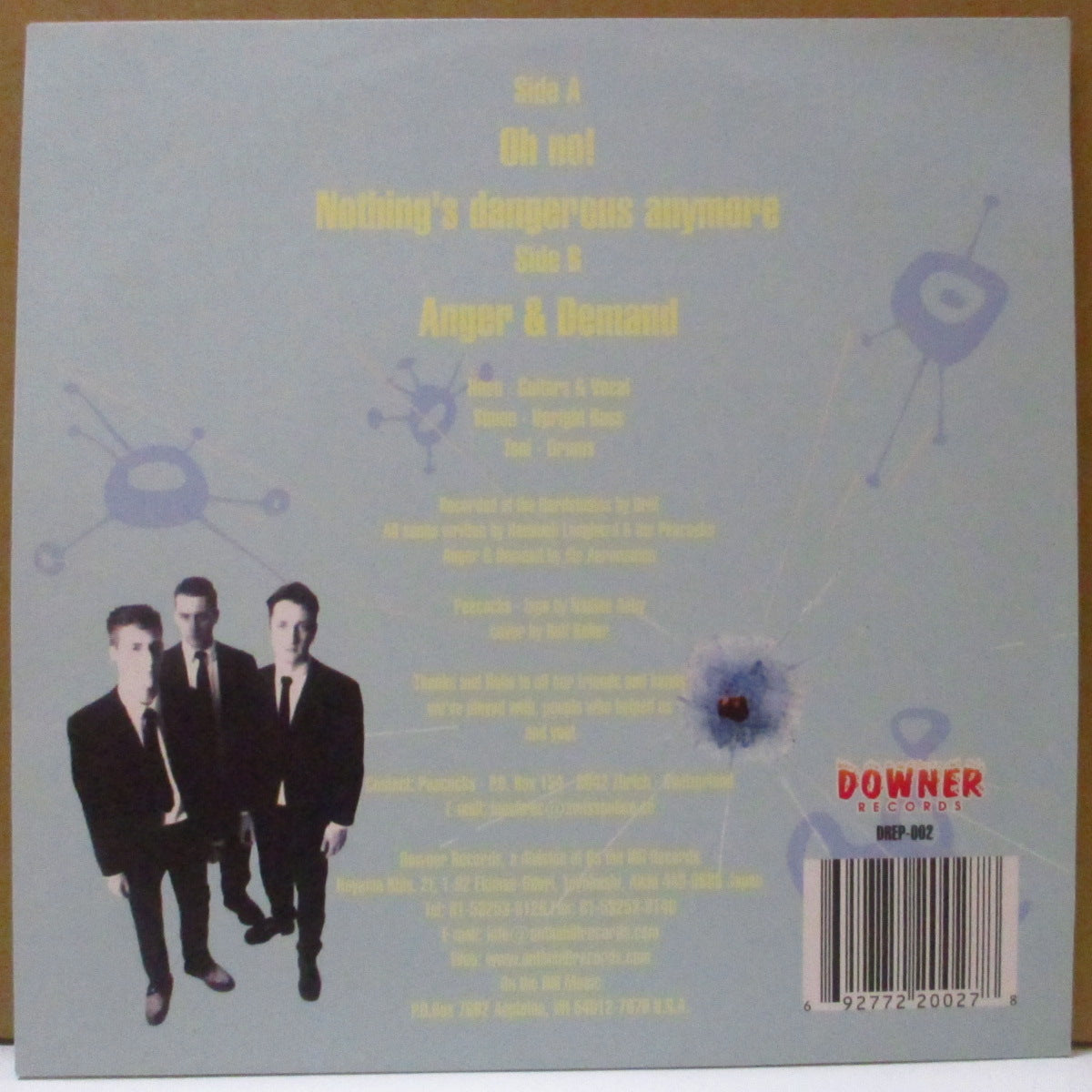 PEACOCKS (ピーコックス) - Anger & Demand (Japan 限定 7")