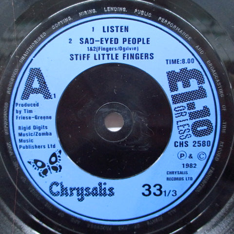 STIFF LITTLE FINGERS (スティッフ・リトル・フィンガーズ) - £1.10 Or Less (UK Orig.7")