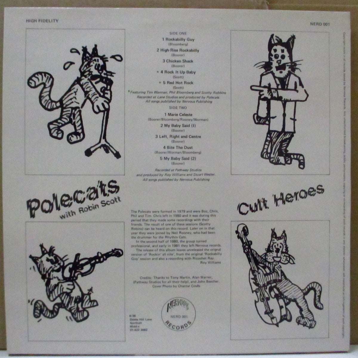 POLECATS (ポールキャッツ) - Cult Heroes (UK Ltd.Orange Vinyl LP)