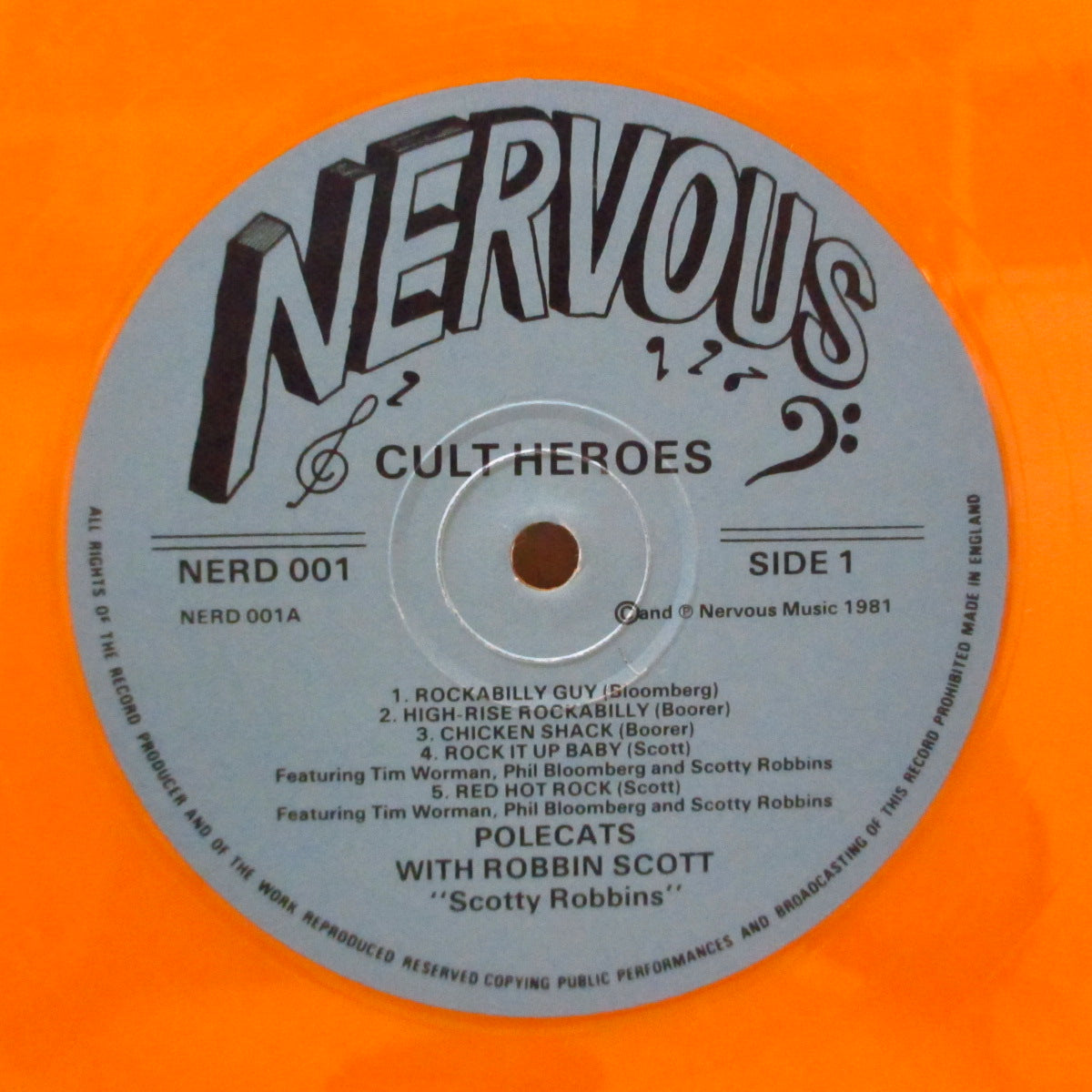 POLECATS (ポールキャッツ) - Cult Heroes (UK Ltd.Orange Vinyl LP)