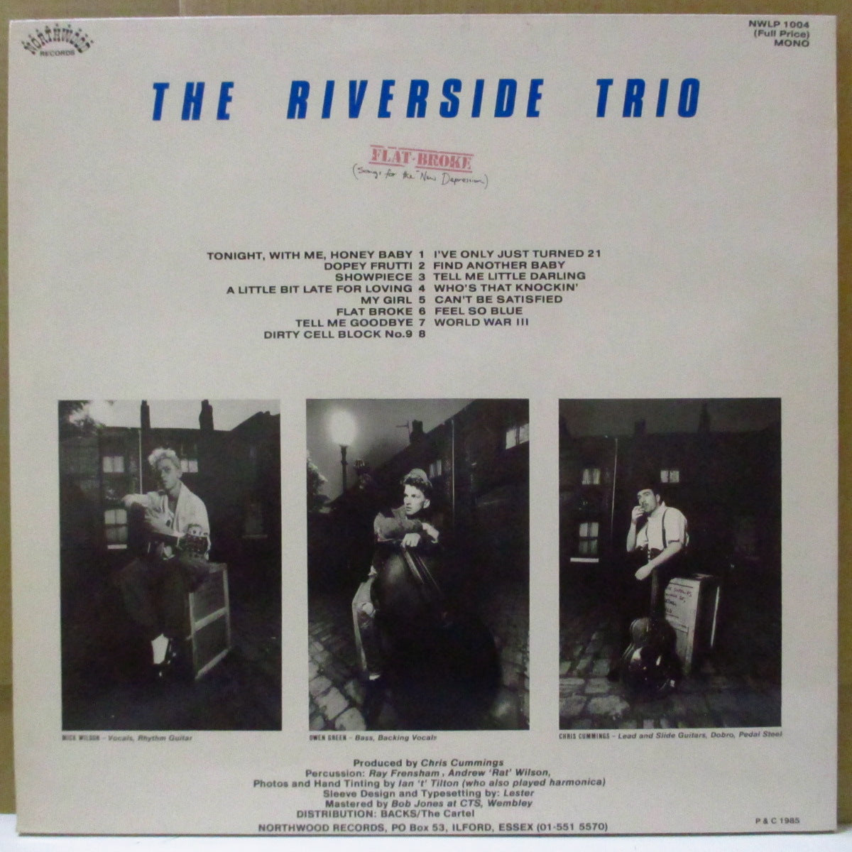 RIVERSIDE TRIO (リヴァーサイド・トリオ) - Flat Broke (UK Orig.LP)
