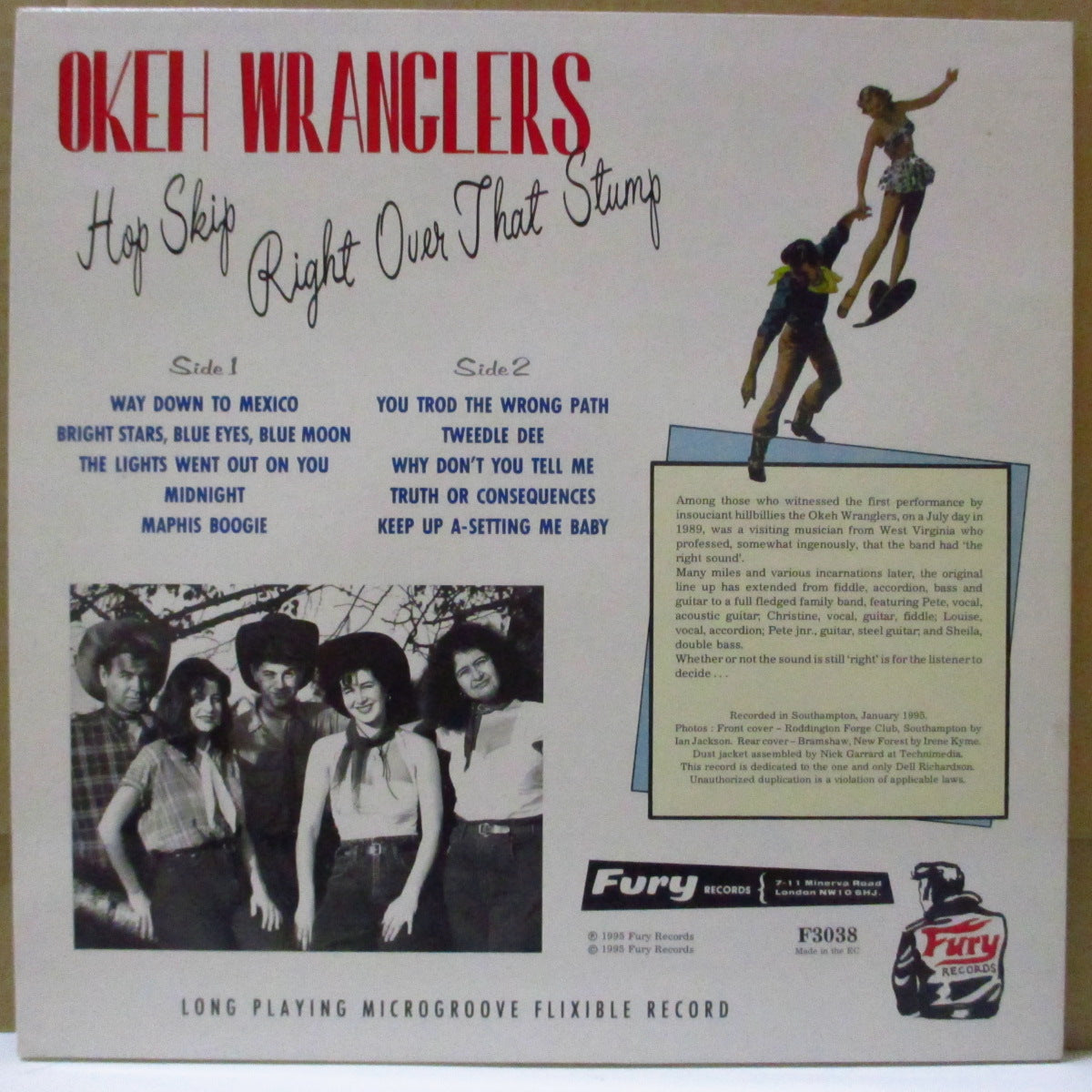 OKEH WRANGLERS (オーケー・ラングラーズ) - Hop Skip Right Over That Stump (UK Orig.10")