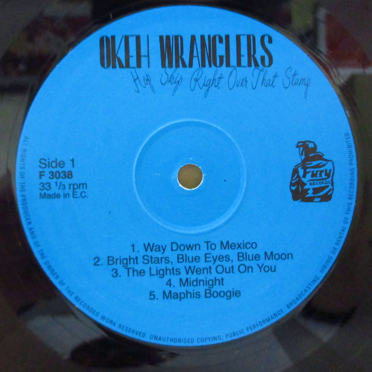 OKEH WRANGLERS (オーケー・ラングラーズ) - Hop Skip Right Over That Stump (UK Orig.10")