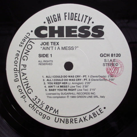 JOE TEX (ジョー・テックス) - Ain't I A Mess (60's Comp.)