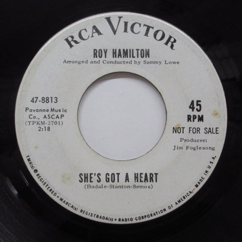ROY HAMILTON (ロイ・ハミルトン) - She's Got A Heart (Promo)