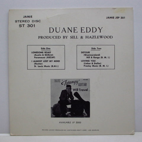 DUANE EDDY (デュアン・エディ) - Detour +3 (US Orig.EP)