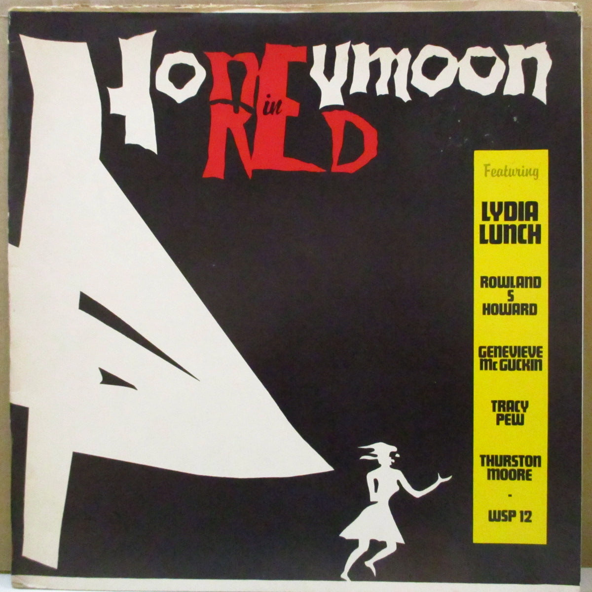 LYDIA LUNCH (リディア・ランチ) - Honeymoon In Red (US Test Press.LP+Test Iner/Test CVR)