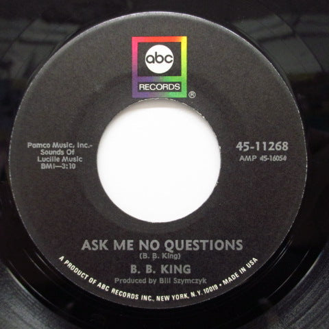 B.B.KING - Ask Me No Questions / Hummingbird