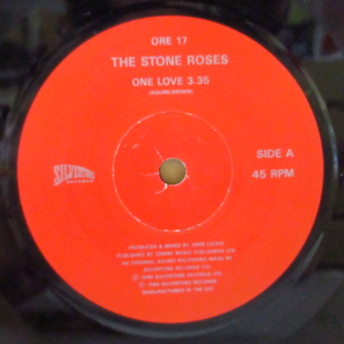 STONE ROSES, THE (ザ・ストーン・ローゼズ) - One Love (UK 限定 7インチ+カラーポストカード #1/レアステッカー付きマット固紙ジャケ)