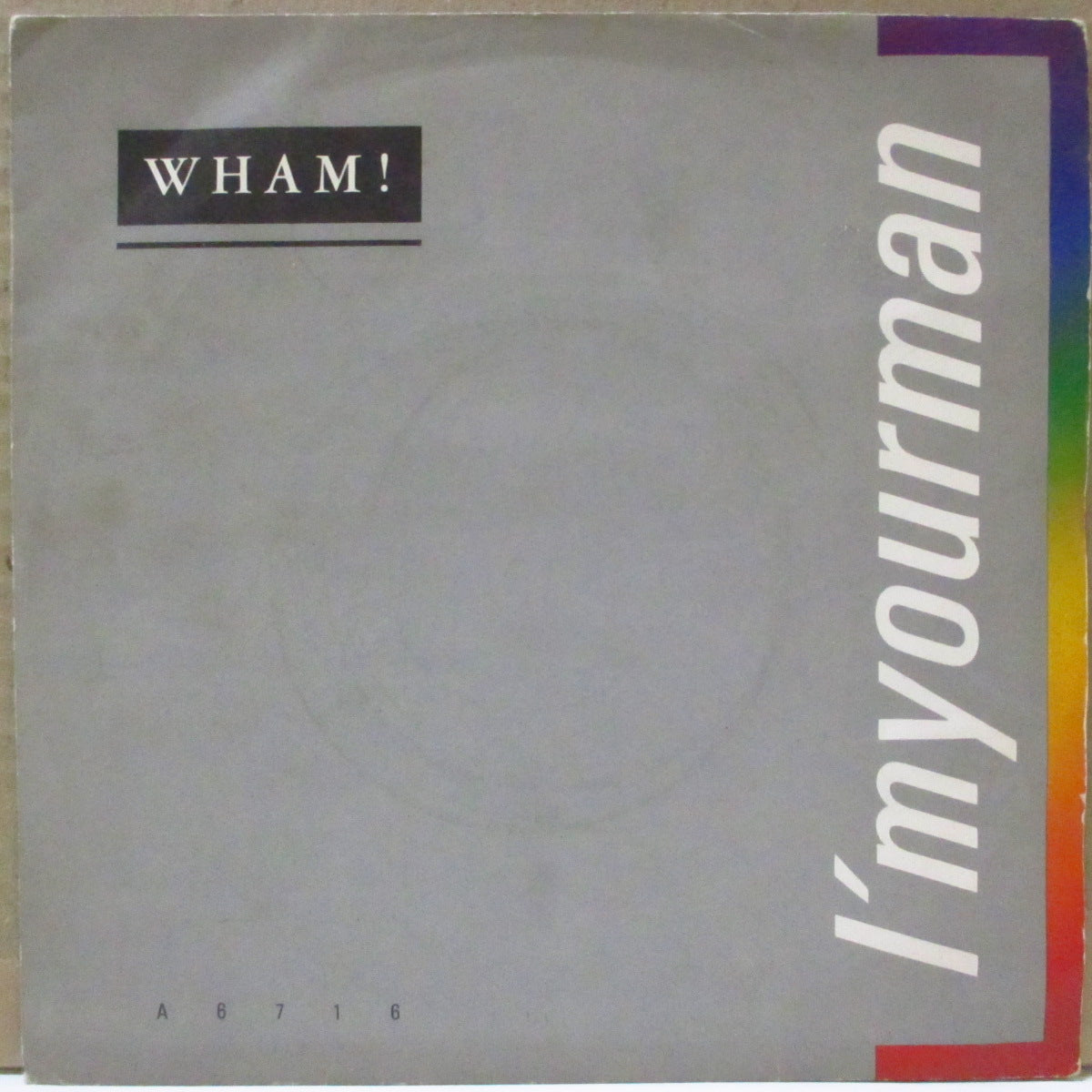 WHAM! (ワム!) - I'm Your Man (UK オリジナル 7インチ+マットソフト紙ジャケ)