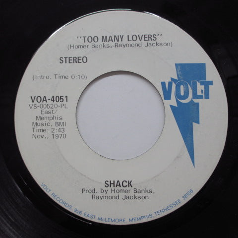 SHACK - Too Many Lovers (Promo)