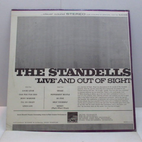 STANDELLS (スタンデルス) - Live & Out Of Sight (US '66 Re Stereo LP/Seald)