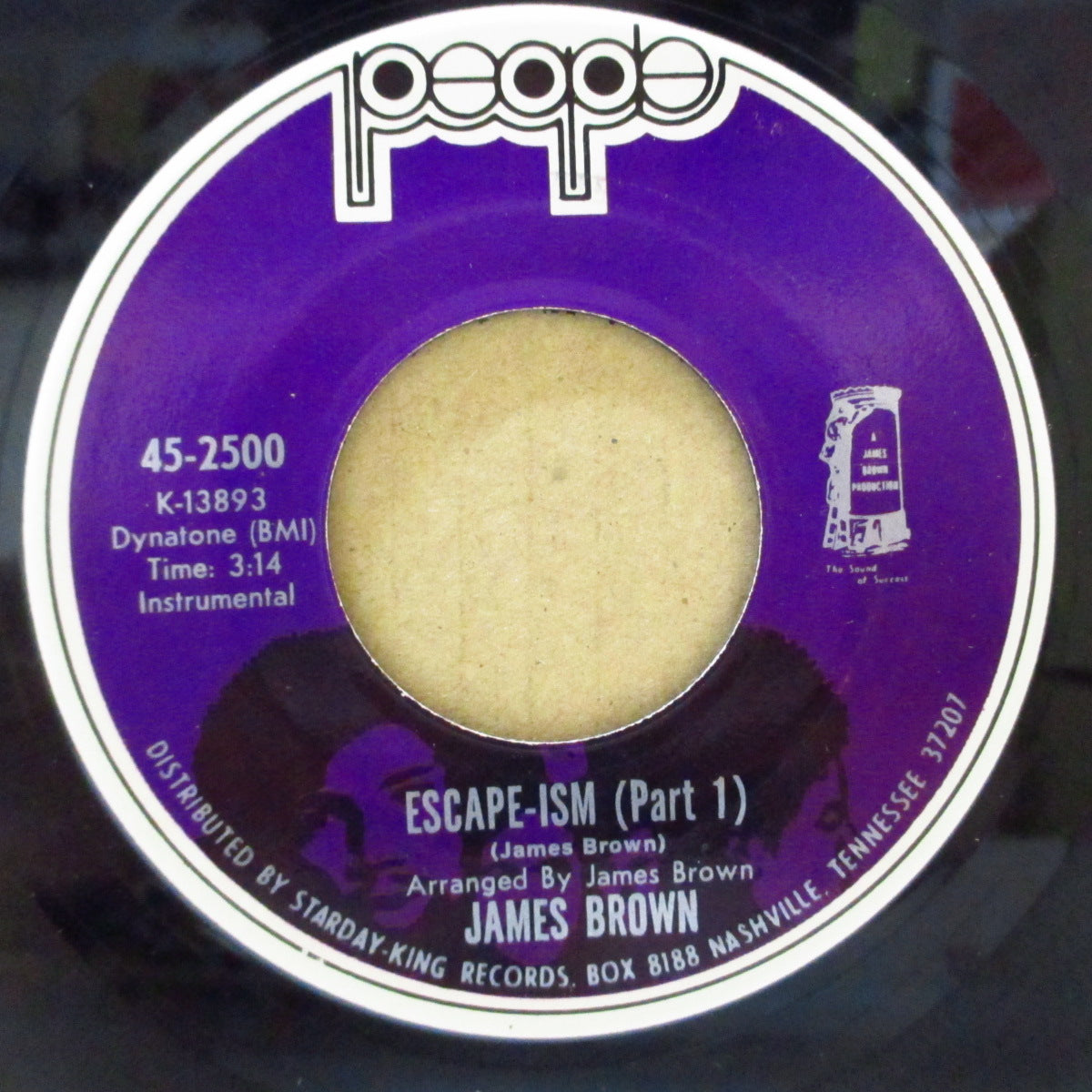 JAMES BROWN (ジェームス・ブラウン) - Escape-Ism (Part.1) (US Orig.Purple Label7"+CS)
