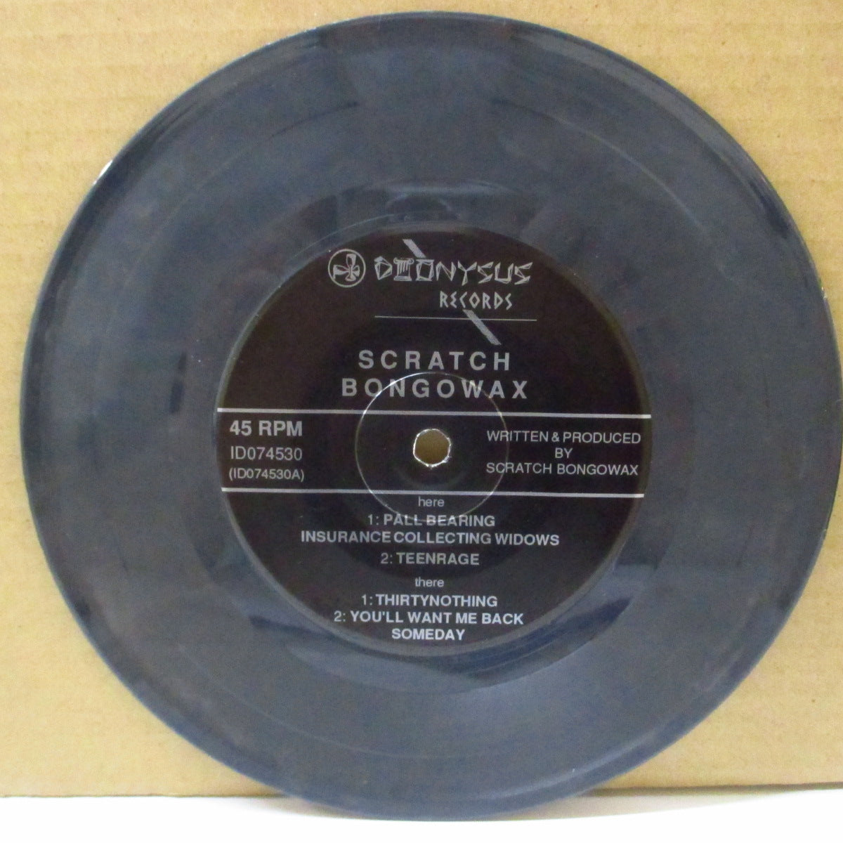 SCRATCH BONGOWAX (スクラッチ・ボンゴワックス) - Pall Bearing Insurance Collecting Widows +3 (US Limited Grey Marble Vinyl 7")