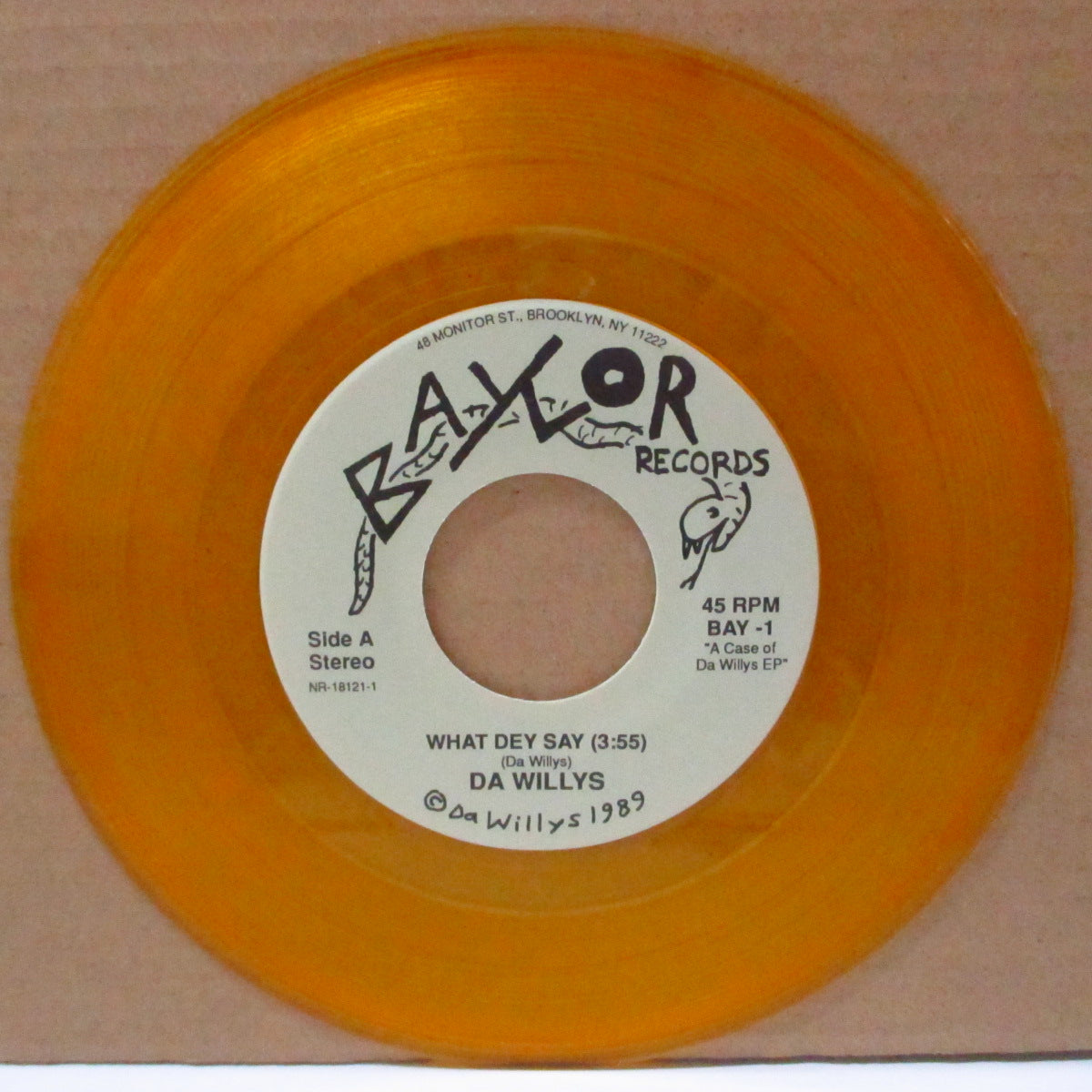 DA WILLYS (ダ・ウィリーズ) - A Case Of Da Willys (US 1,300 Limited Clear Yellow Vinyl 7")