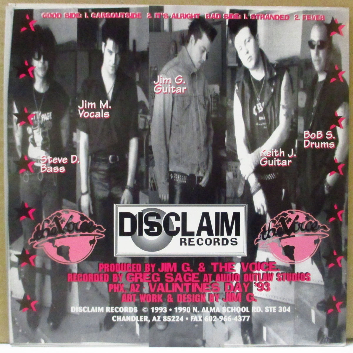 VOICE, THE (ザ・ヴォイス) - Fever +3 (US Orig.Clear Vinyl 7")