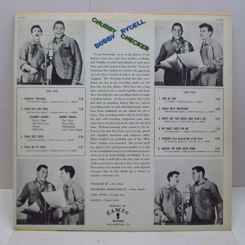 CHUBBY CHECKER & BOBBY RYDELL (チャビー・チェッカー & ボビー・ライデル) - Chubby Checker Bobby Rydell (US Orig,Mono LP)
