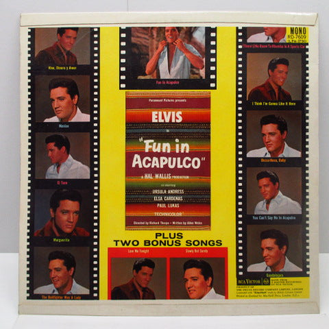 ELVIS PRESLEY (エルヴィス・プレスリー) - Fun In Acapulco (UK 60's Re Mono LP/CS)