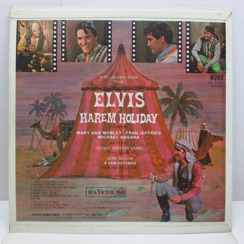 ELVIS PRESLEY (エルヴィス・プレスリー) - Harem Holiday (Harum Scarum) (UK オリジナル ・モノラル LP/表面コーティング・折り返しジャケ)