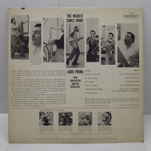 LOUIS PRIMA (ルイ・プリマ) - The Wildest Comes Home! (US Orig.Mono LP)