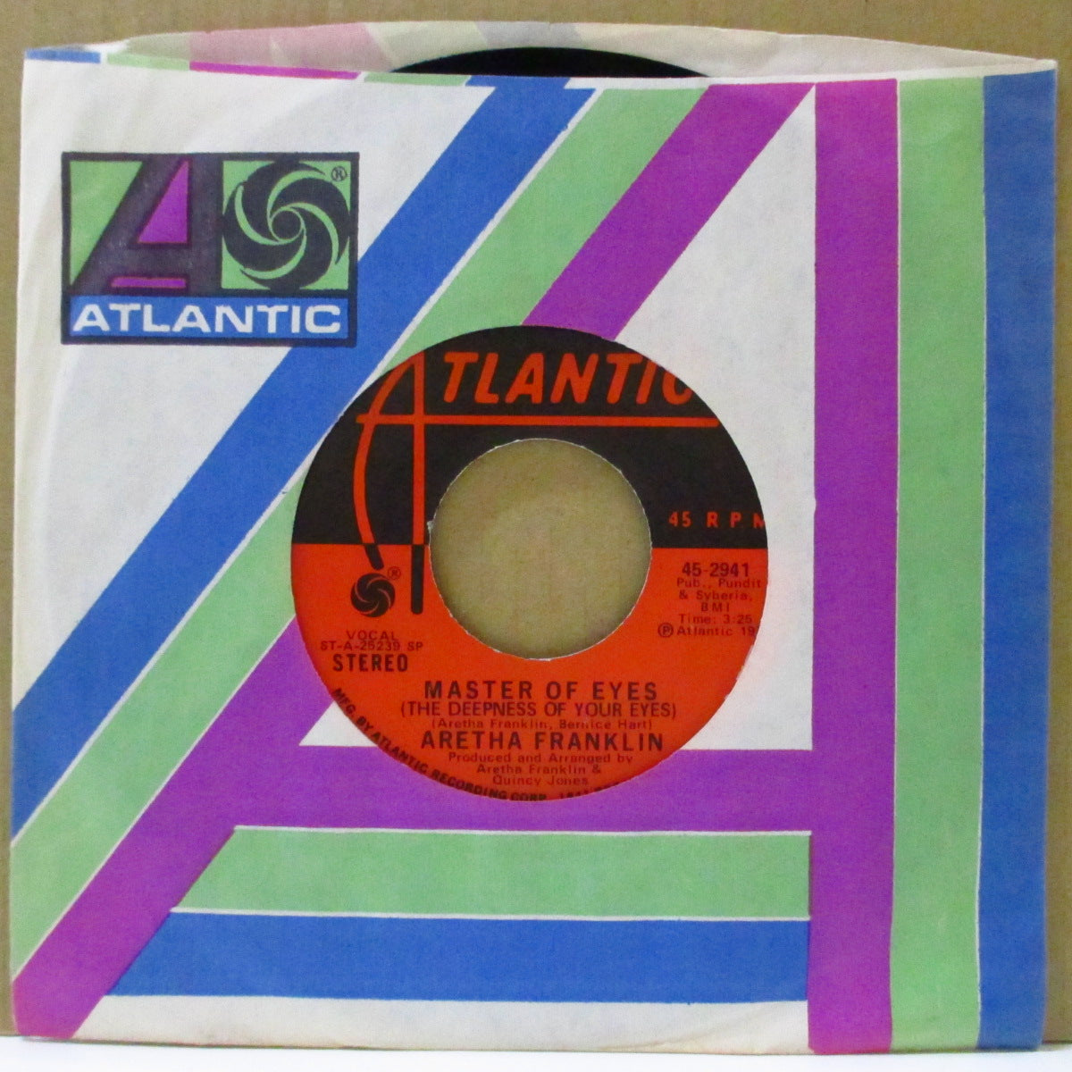 ARETHA FRANKLIN (アレサ・フランクリン) - Master Of Eye (US Orig.Stereo 7"+CS)