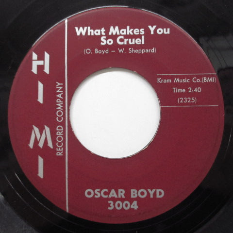 OSCAR BOYD - Cheese All Week Long (US Orig)