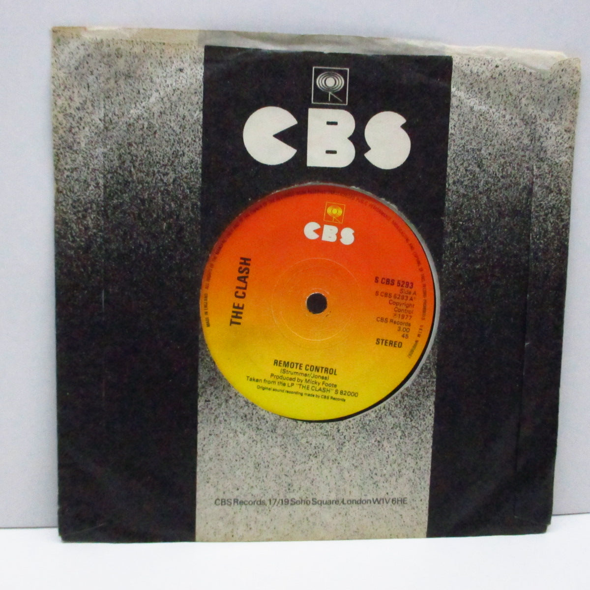 CLASH, THE - Remote Control (UK Orig.7"/S CBS 5293/NOPS)