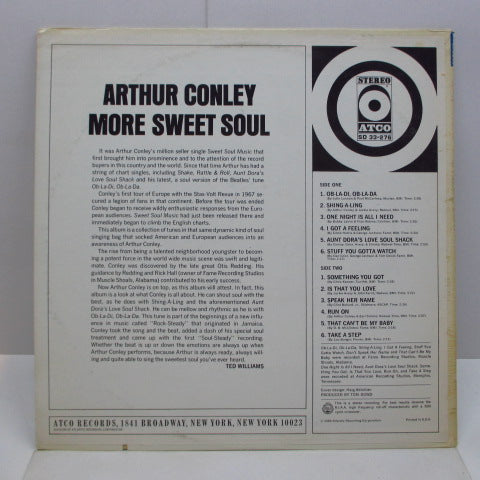 ARTHUR CONLEY (アーサー・コンリー) - More Sweet Soul (US Orig.Stereo LP)
