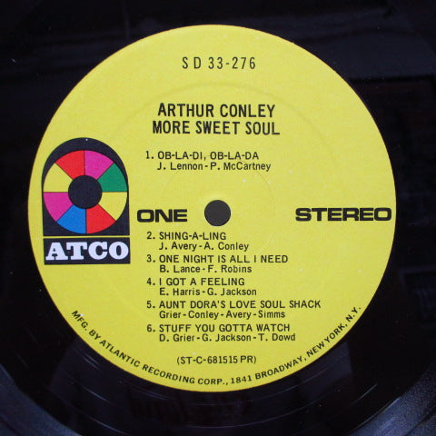 ARTHUR CONLEY (アーサー・コンリー) - More Sweet Soul (US Orig.Stereo LP)