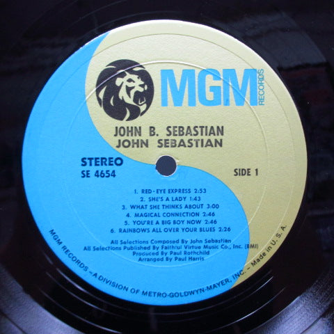 JOHN SEBASTIAN (ジョン・セバスチャン) - John B. Sebastian (US MGM Orig.LP/Textured GS)