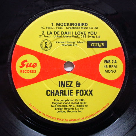 INEZ & CHARLIE FOXX - Mocking Bird +3 (UK '83 Sue EP)