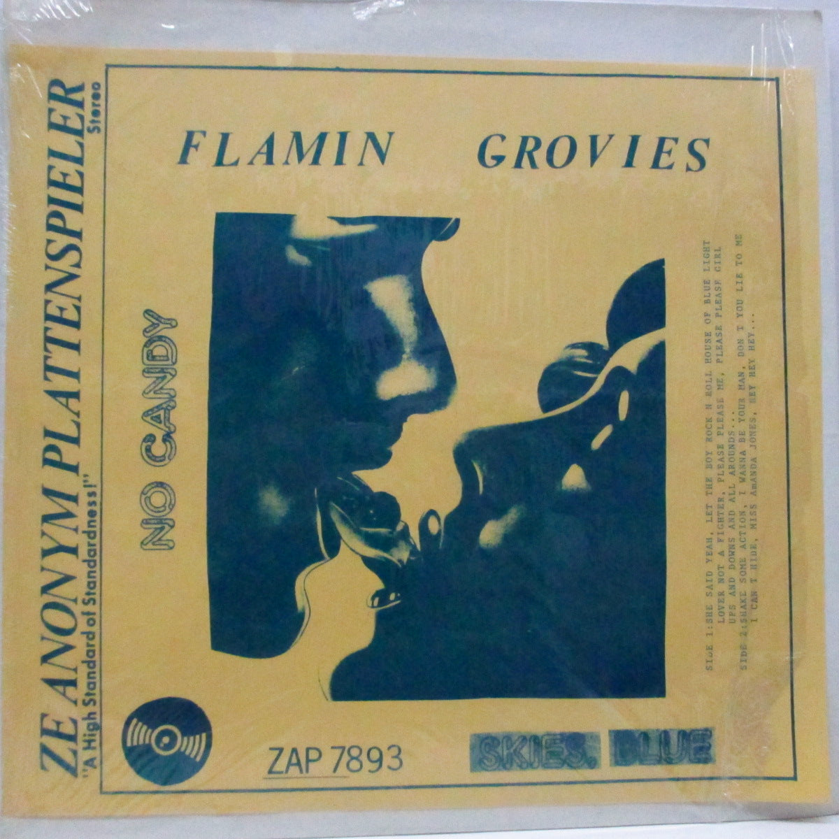 FLAMIN’ GROOVIES (フレイミン・グルーヴィーズ) - No Candy (US 限定プレス LP)