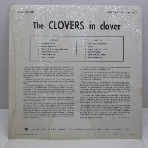 CLOVERS (クローヴァーズ) - The Clovers In Clover (US '59 Re Mono LP/UAL-3033)