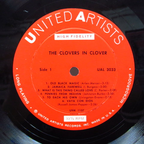 CLOVERS (クローヴァーズ) - The Clovers In Clover (US '59 Re Mono LP/UAL-3033)