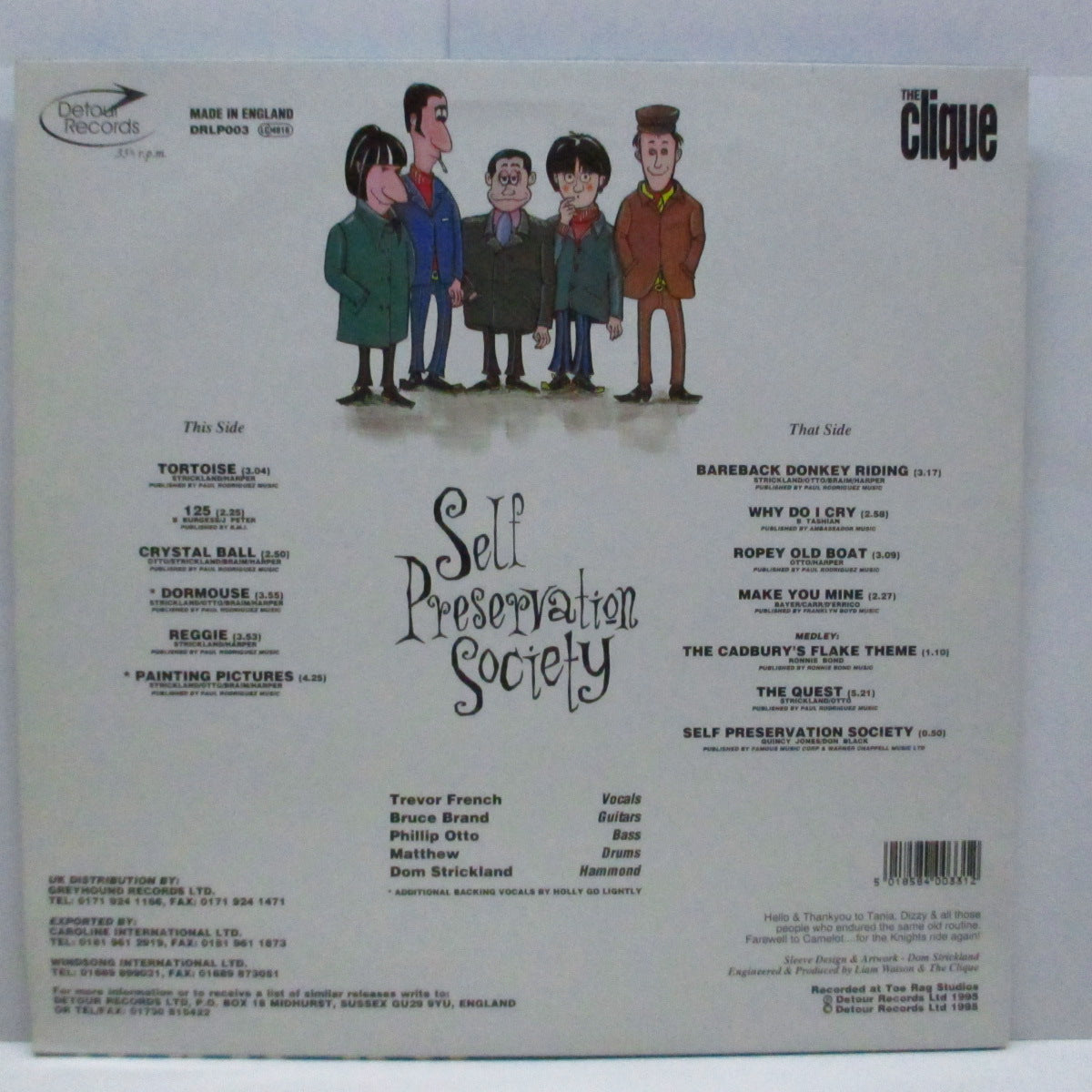 CLIQUE, THE (ザ・クリーク) - Self Preservation Society (UK 1,900枚限定ブラック・ヴァイナル LP)