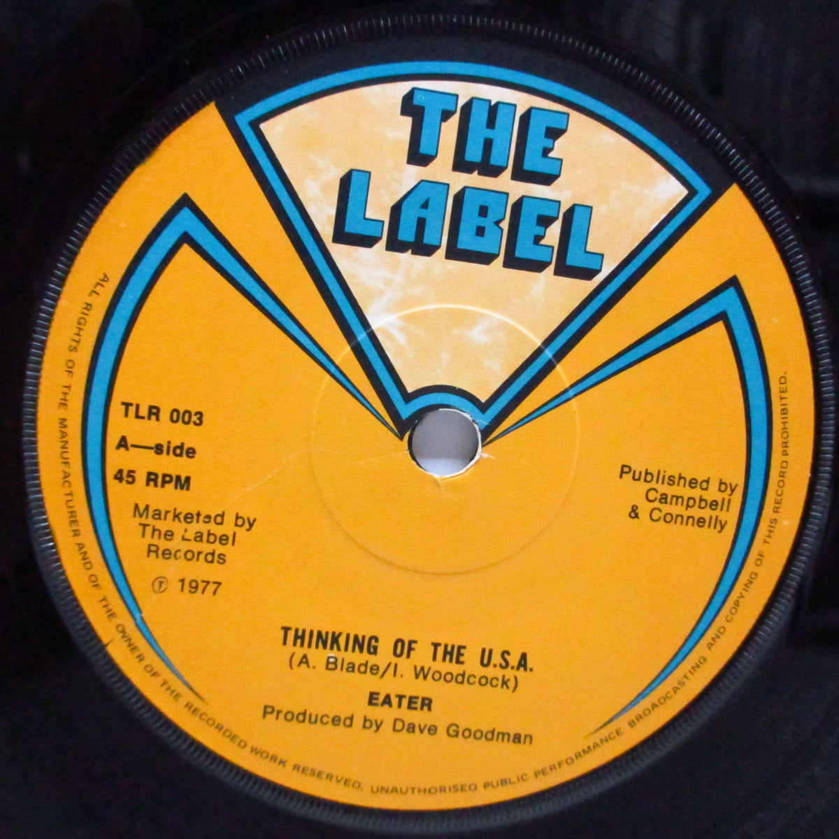 EATER (イーター)- Thinkin' Of The U.S.A. (UK オリジナル 7" +PS/Campbell & Connelly Credit)