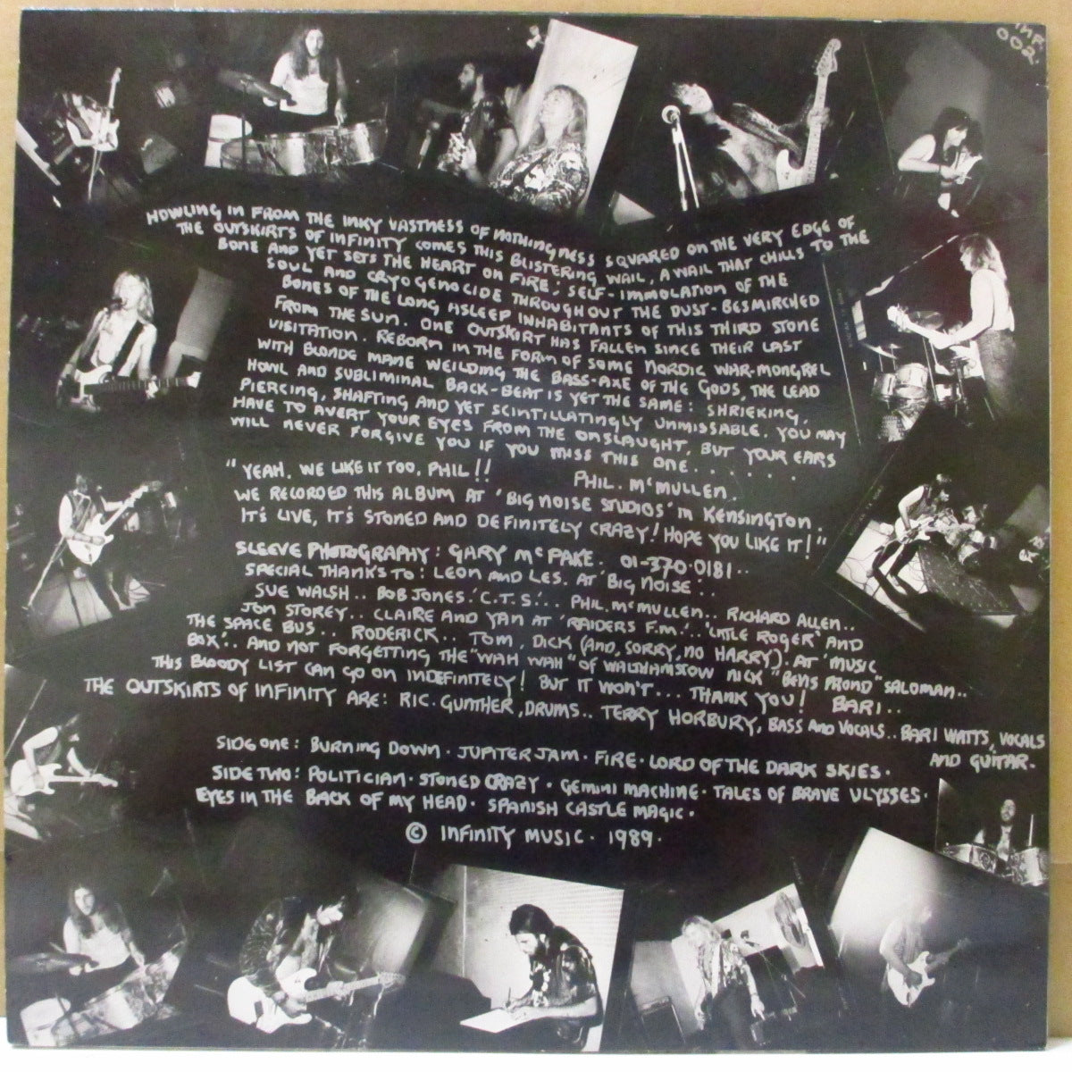 OUTSKIRTS OF INFINITY (アウトスカーツ・オブ・インフィニティ) - Stoned Crazy (UK オリジナル LP)