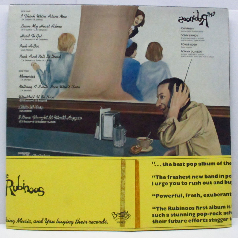 RUBINOOS, THE (ザ・ルビナーズ)  - S.T. [1st] (UK オリジナル LP+黄色インナー、プロモ用帯)