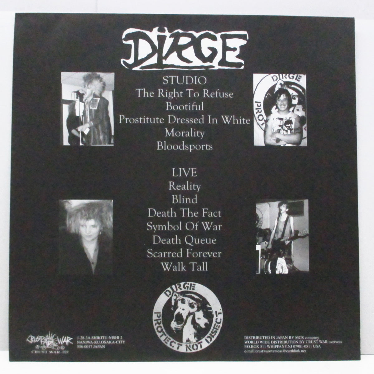 DIRGE (ダージ) - Scarred Forever (Japan Orig.LP+Booklet)