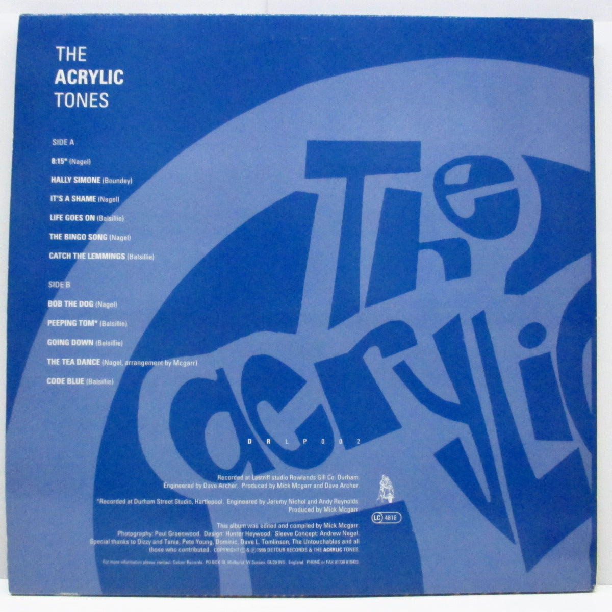 ACRYLIC TONES, THE (ジ・アクリル・トーンズ) - S.T. (UK オリジナル LP)