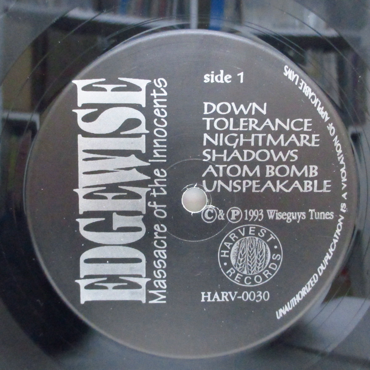 EDGEWISE (エッジワイズ) - Massacre Of The Innocents (US オリジナルLP +インサート)