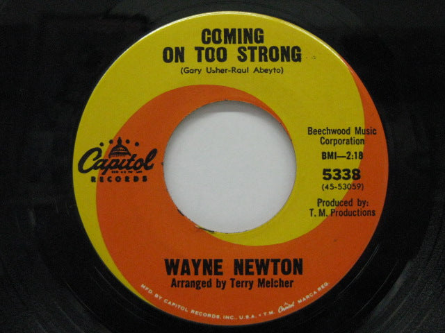 WAYNE NEWTON (ウェイン・ニュートン) - Comin’ On Too Strong (US オリジナル 7"+カンパニースリーブ)