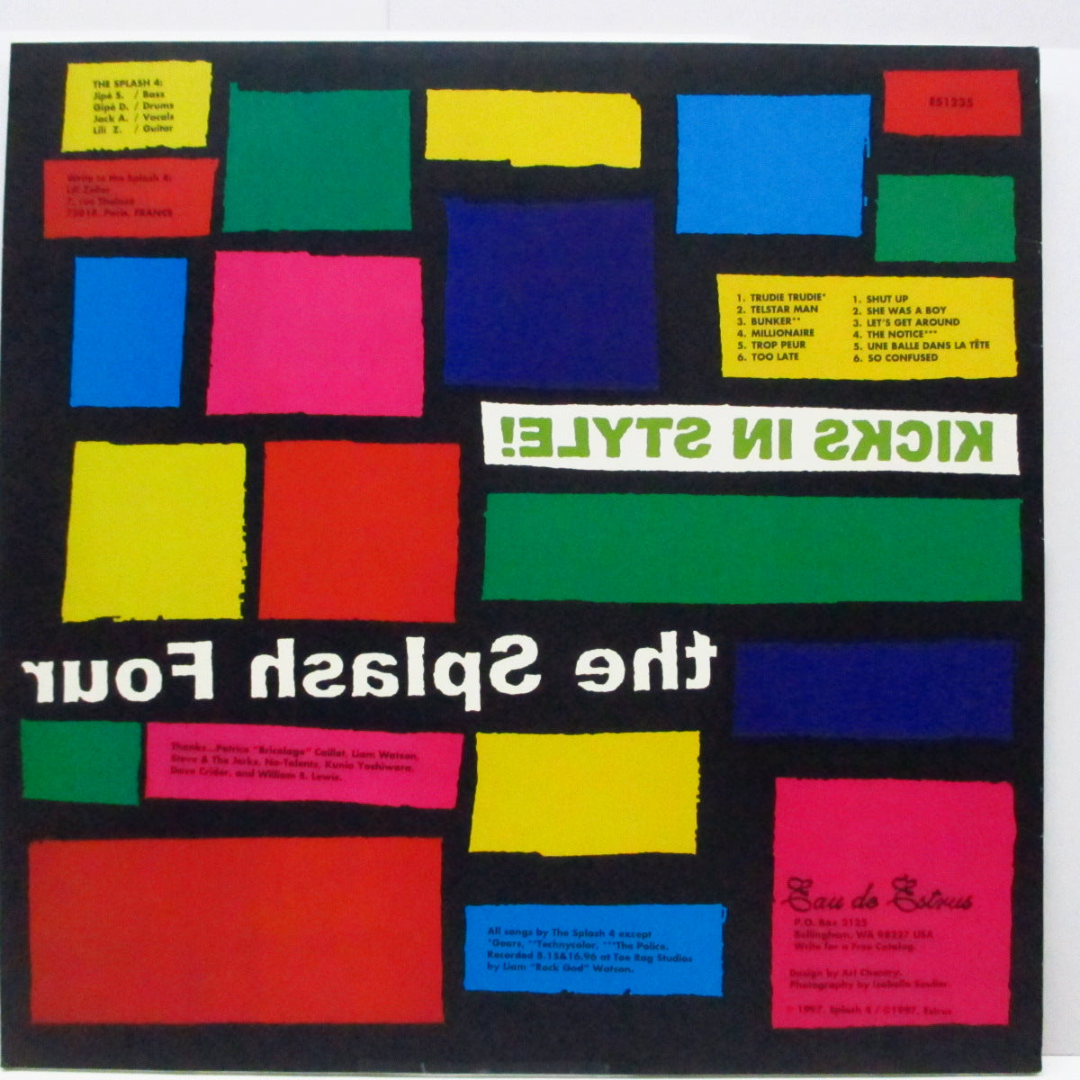 SPLASH FOUR, THE (ザ・スプラッシュ・フォー) - Kicks In Style! (US オリジナル LP)