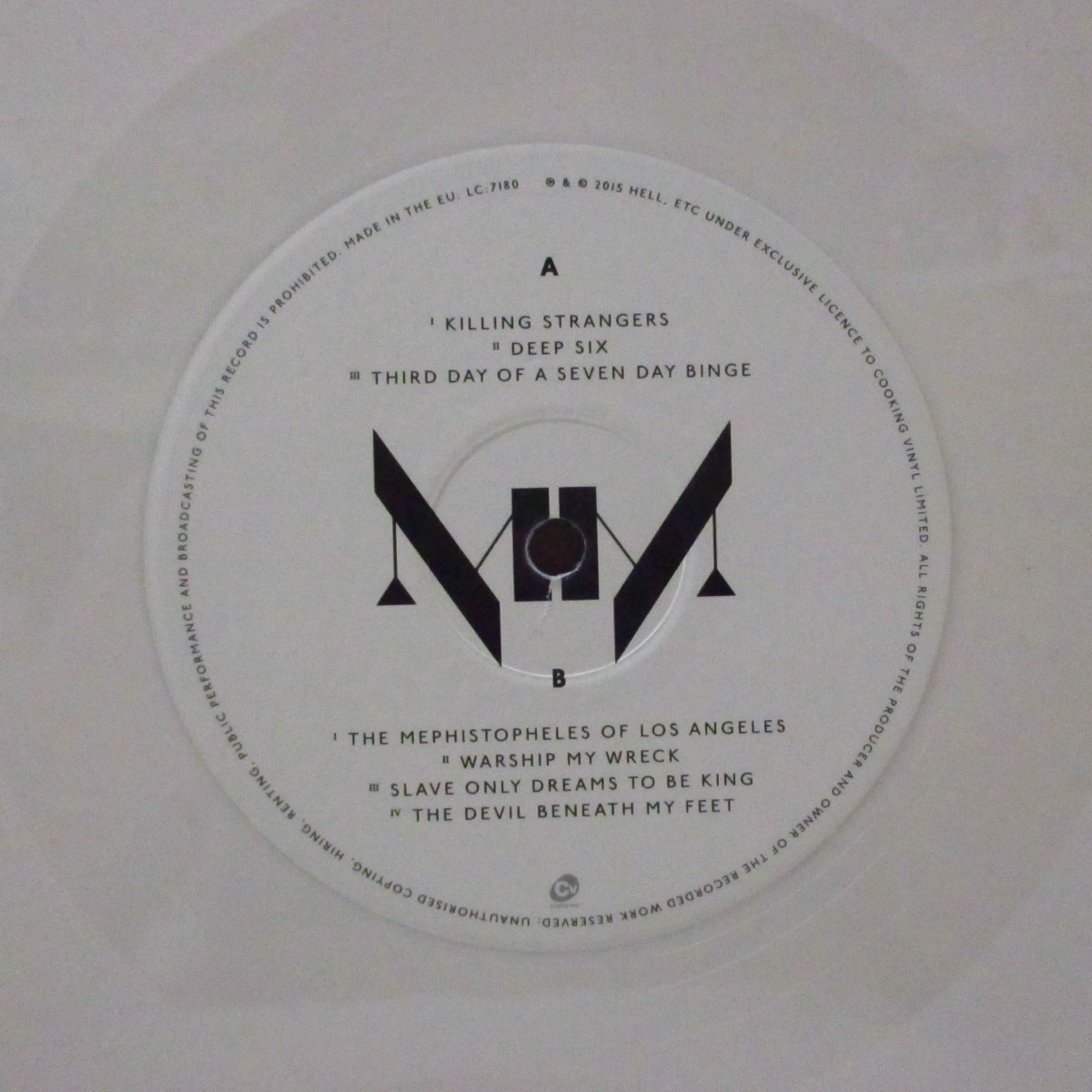 MARILYN MANSON (マリリン・マンソン) - The Pale Emperor (EU 限定ホワイトヴァイナル180g 2xLP+アートプリント3枚/光沢見開きジャケ)